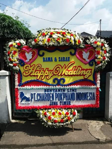 Karangan Bunga Pernikahan masjid agung kubah kecubung